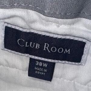Club Room Shorts Mens 38 White Casual Chino Flat Front Pockets Golf Summer